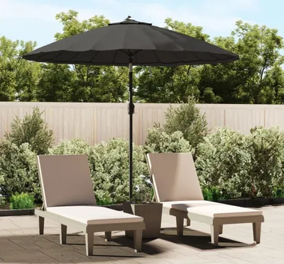 Produktbild von The Living Store Sonnenschirm mit Aluminium-Mast 270 cm Anthrazit