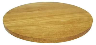 Productafbeelding van Houten Snijplank Rond 40 cm - Dubbelzijdig Beukenhout