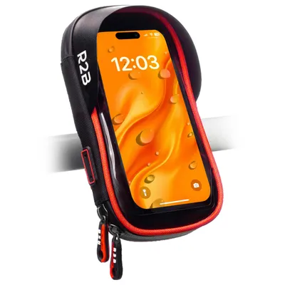 Produktbild von R2B Handyhalterung Fahrrad Wasserdicht - Universal fahrrad Handyhalterung, Handyhalter fahrrad für Mountainbikes, Motorräder und Motorroller
