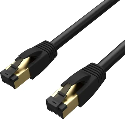 Produktbild von Patchkabel cat 8.1 F/FTP PIMF LSZH schwarz 5,0m