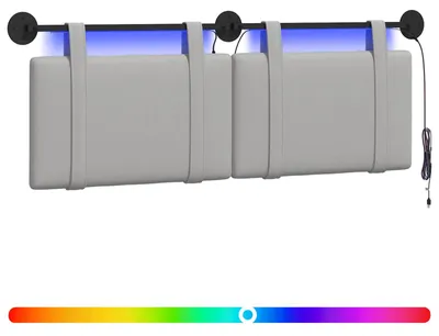 Produktbild von Hängendes Kopfteil Mit LED Licht Wolkengrau Stoff