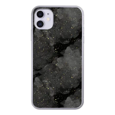 Produktbild von MuchoWow® Handyhülle Schutzhülle Hülle für iPhone 11 Marmor - Glitter - Gold - Schwarz - Muster Silikon Softcase Handy Hülle - Handytasche