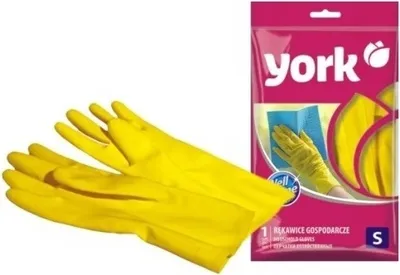 Zdjęcie produktu dla York, Rękawice gumowe gospodarcze rozmiar S