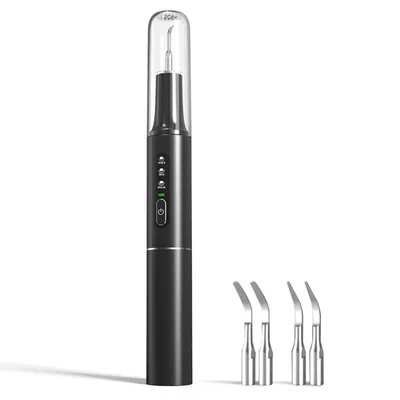 Obrázek produktu pro Ultrazvukový čistič zubů s LED světlem, čistič zubů pro domácí použití, přenosný odstraňovač zubního kamene, elektrický čistič zubů