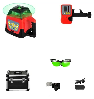 Obrázek produktu pro Laserový nivelátor, vysoce přesné měření, automatická nivelace, zelený laserový paprsek