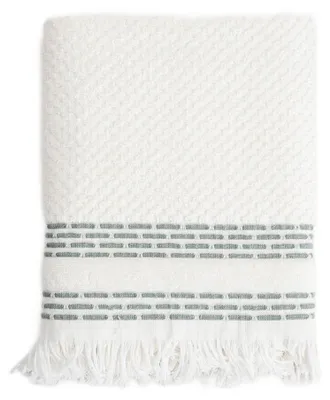 Zdjęcie produktu dla HOMLA Ręcznik ROSOP boho z pistacjowymi paskami 70x130 cm