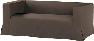 Produktbild von Dekoria Bezug für Klippan 2-Sitzer Sofa, lang mit Kellerfalte, braun, Klippan 2-er