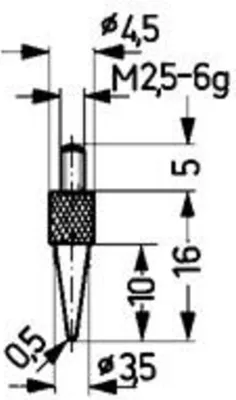 Produktbild von Käfer Messeinsatz Stahl . 15/ 0,5 mm