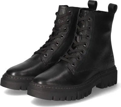 Image de Bagatt Lilo Femmes Bottines Lacets Bottes Noir Loisirs, Taille:36 EU