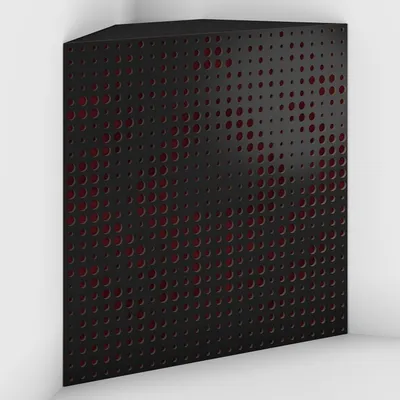 Imagen del producto de Juego de 4 trampas de graves de esquina Universe-F, 50x50x15 cm, /burdeos
