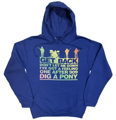 Imagen del producto de Sudadera de color azul real degradado, talla XL, con el tema de The Beatles