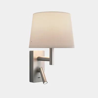 Produktbild von LEDS C4 Metrica Wandleuchte - 17,3 W, Warmweiß, 137 lm, Silber