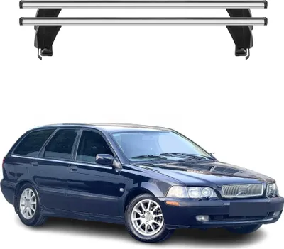 Produktbild von Menabo Dachträger Grundtäger für Volvo V40 1995-2004 50kg Aluminium Silber 2 tlg