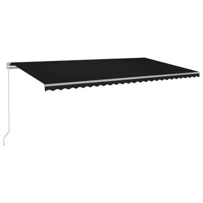 Immagine prodotto di vidaXL Tenda a scomparsa manuale con LED 600x350 cm Antracite