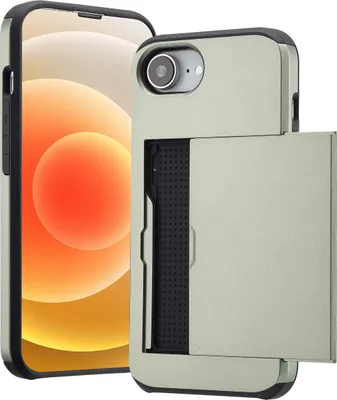 Produktbild von imoshion Backcover mit Kartenfach iPhone 16e - Grün