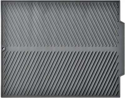 Produktbild von Abtropfmatte - Silikon Unterlage - Küchenzubehör - Faltbares Abtropfgestell - 48,5 x 40,5 cm - Dunkelgrau