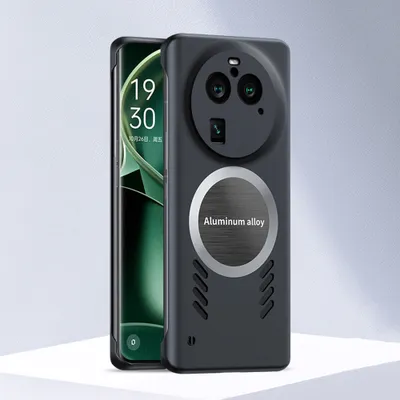 Produktbild von Oppo Find X6 Pro Hülle, Frameless PC Matt Kühlabdeckung Loch Wärmeableitung Schutzhülle für Oppo Find X6 Pro Schwarz