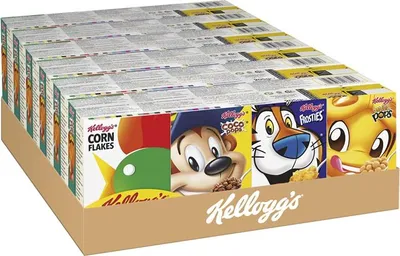Produktbild von Kellogg's Variety Classic Cerealien | Mini Cornflakes Packungen | 6er Pack mit jeweils 8 Portionspackungen (6 x 205g)