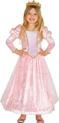 Produktbild von rosa Märchen Prinzessin - Kostüm für Kinder Gr. 98 - 134, Größe:98/104