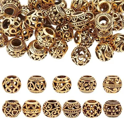 Productafbeelding van 44 gouden kralen voor het maken van sieraden