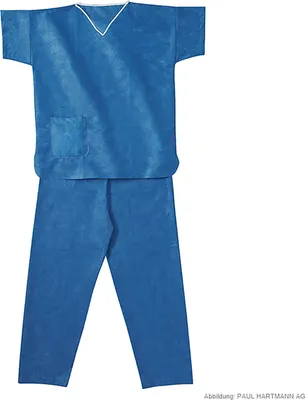 Produktbild von Hartmann Foliodress Suit (Kasack + Hose) Gr. L, blau
