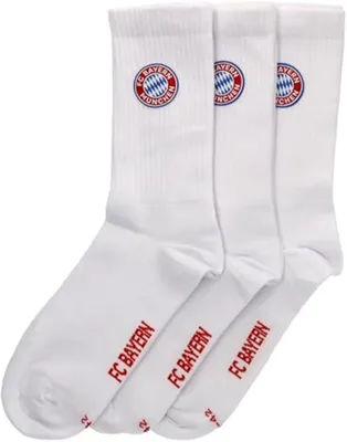 Produktbild von FC Bayern München Socken weiß 3er-Set 39-42 Sportsocken