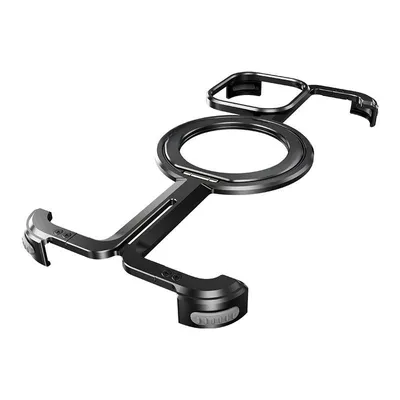Produktbild von Hülle für iPhone 17pro, Magsafe Magnetische Metall Handyhülle mit Ständer, Stoßfest, für iPhone Serie, Schraubmontage, Schwarz