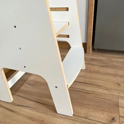 Zdjęcie produktu dla Kitchen Helper dla dzieci Biały OBUBU | Pomocnik Kuchenny dla dziecka | Podest dziecięcy do kuchni | Bezpieczny Stabilny Stołek dla dziecka MDF 18 mm