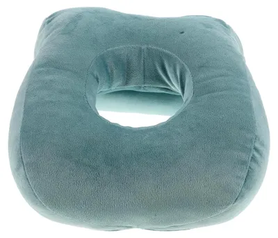 Produktbild von Ergonomisches Nickerchenkissen aus Memory-Schaum in Himmelblau für Bauchschläfer