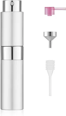 Produktbild von 8 ml Parfüm Zerstäuber Aluminium nachfüllbar Silber