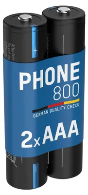 Produktbild von ANSMANN Telefon Akku AAA 800mAh 1,2V, 2 Stück, DECT