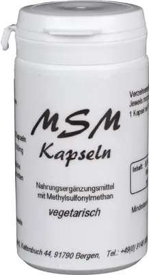 Produktbild von Herbosus MSM Kapseln Nahrungsergänzungsmittel mit Methylsulfonylmethan vegetarisch