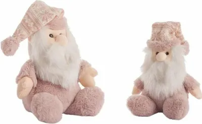 Image de Peluche 46920 Père Noël rose (28 cm)