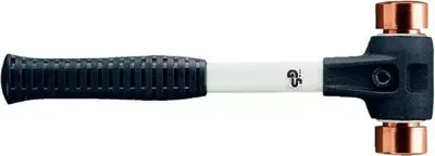Produktbild von Halder Schonhammer Durchmesser 30mm 690g Simplex C mit Schlageinsatz Kupfer mit Kunststoff -Hülse - 3704030