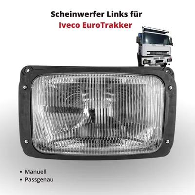 Zdjęcie produktu dla Reflektor przedni lewy do Iveco EuroTrakker | Regulacja ręczna | OEM 504032810