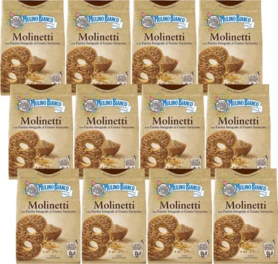 Produktbild von MULINO BIANCO Molinetti - Italienische Vollkornkekse 800g (Molinetti, x12)