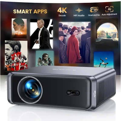 Immagine prodotto di Proiettore portatile Beamer - 1000 lumen ANSI - 1080p Full HD - LCD - Proiettore per home cinema