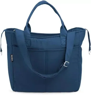 Produktbild von Leclerc Baby Wickeltasche mit Wickelunterlage Canvas Kinderwagentasche mit Flaschenhalter und Schultergurt