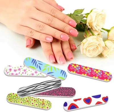 Mini Feilen Set von 20 Doppelseitigen Professionellen Nagelfeilen für Acryl- und Naturnagelkunst Werkzeuge