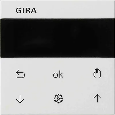 Produktbild von GIRA 536627 S3000 Jalousie- +Schaltuhr Display System 55 Reinweiß m (536627)