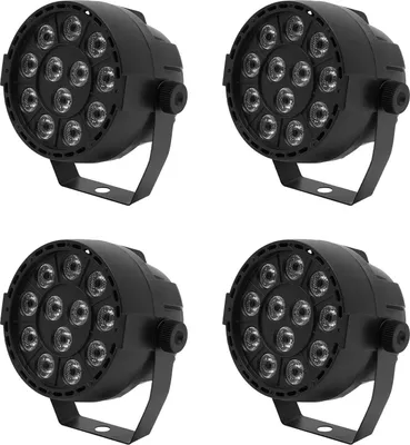 Obrázek produktu pro Jevištní reflektor, 12 LED kuliček, více režimů ovládání, 4 ks
