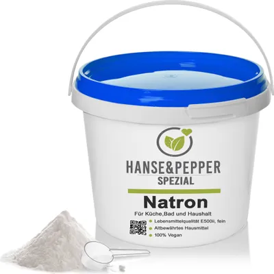Produktbild von 5kg Natron Pulver Backpulver E500 Reine Soda Natriumbicarbonat 5kg Eimer - Pro Serie