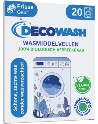 Produktbild von Waschmittelstreifen Waschstreifen - Biologisch abbaubar - Frischer Duft - 40 Waschgänge