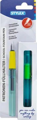 Produktbild von Stylex Patronenfüllhalter, transluzent türkis