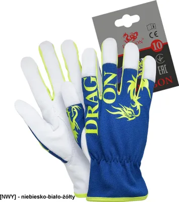 Zdjęcie produktu dla RLDRAGON - Rękawice ochronne wykonane z wysokiej jakości skóry koziej - 10
