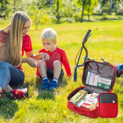 Produktbild von Erste-Hilfe-Set 5-teiliges Erste-Hilfe-Kit/Medikamententasche für Notfälle zu Hause, im Büro, beim Camping