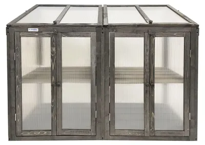 Produktbild von Lendo Online Gewächshaus, 120 x 49 x 97,5 cm, Fichte, grau