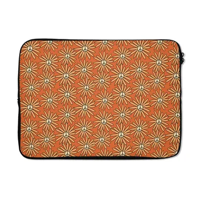 Obrázok produktu pre Puzdro na notebook 14 palcov Vintage - vzory - oranžová Taška na notebook