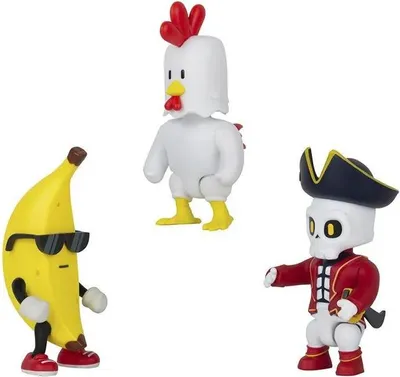 Zdjęcie produktu dla Stumble Guys Action Figure 7.5 Cm 3 Units Żółty Żółty Jeden rozmiar