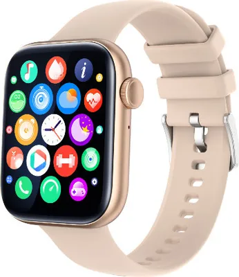 Produktbild von Neue P45 Smartwatch, 1,8 Zoll Bluetooth Anruf Smartwatch, mit Telefonfunktion, Fitnessuhr Tracker mit Schlafmonitor Pulsuhr 120+ Sportmodi Sportuhr Fitness Uhr Armbanduhr für Android ios Gold
